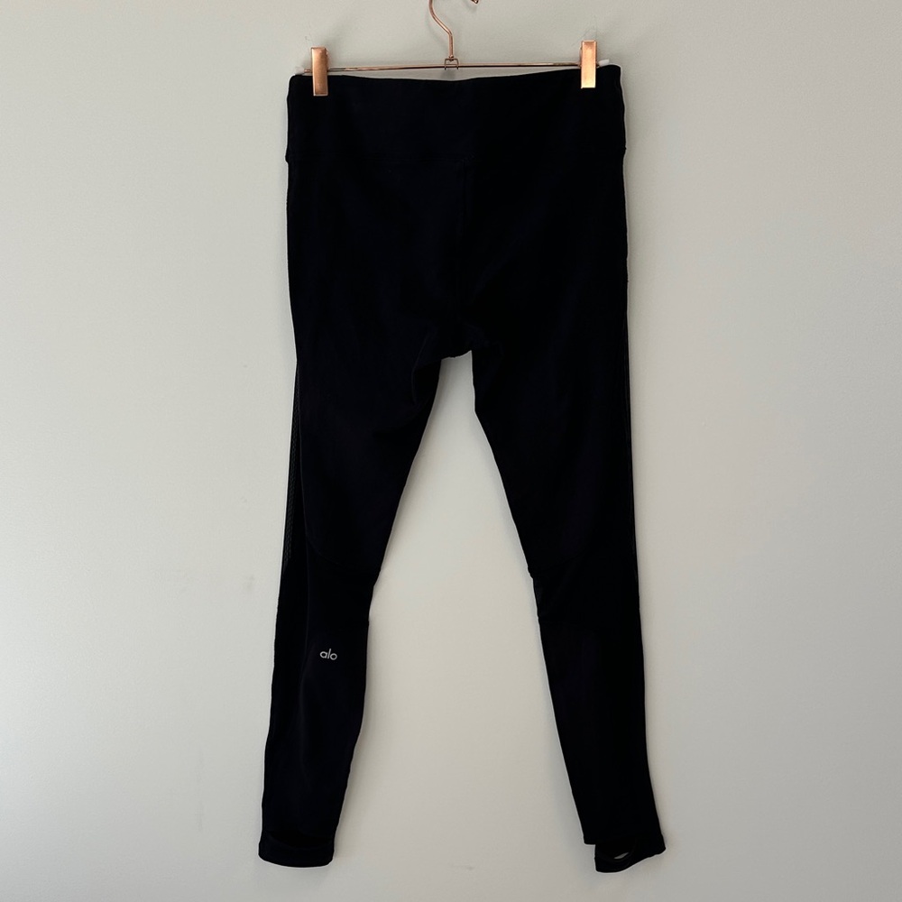 ALO Yoga Black Mesh Leggings - Picture 7 of 16